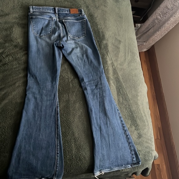 Women's Blue Flared Jeans - Picture 3 of 3